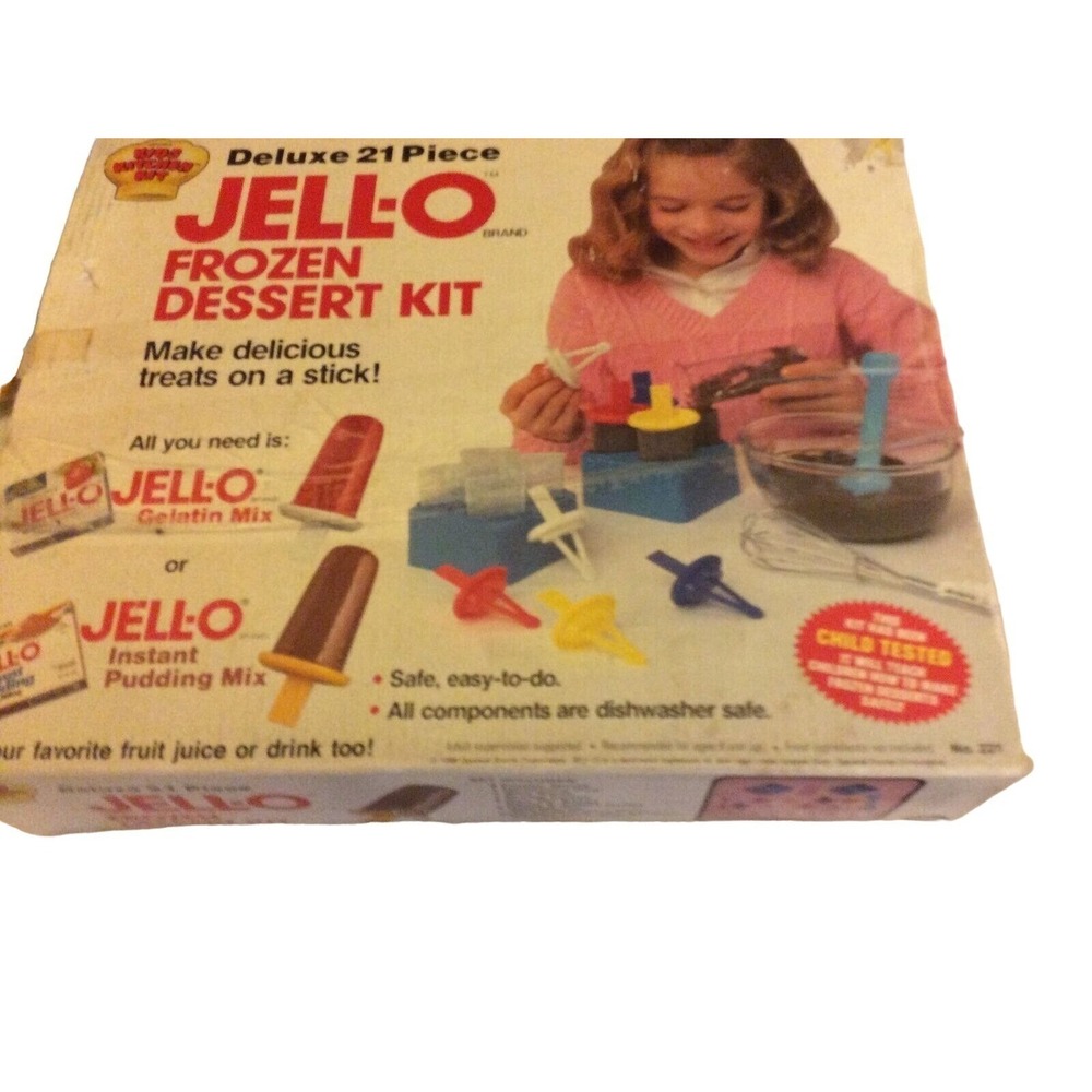 Jell-O Frozen Dessert Kit Kids Kitchen Kit 1986 Complete